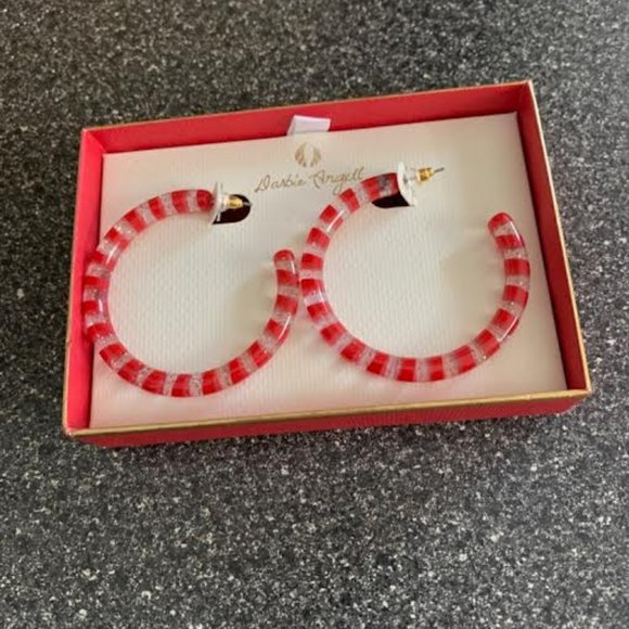 Darbie Angell candy cane hoops - Picture 1 of 3